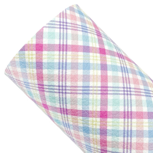 EASTER PLAID (Small Roll) - Faux Leather Pre-order 2nd ~ 15th December