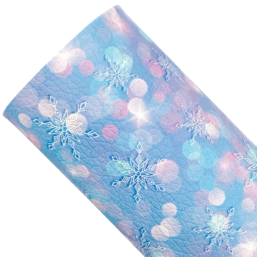 MAGICAL SNOWFLAKES (A4 sheet) - READY TO SHIP Custom Printed Leather