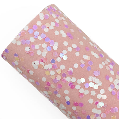 PINK MARSHMALLOW - Chunky glitter