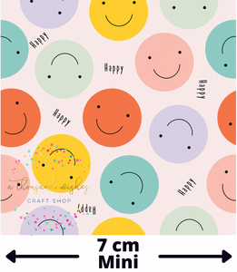 HAPPY (Mini Scale) - Cotton Woven Fabric