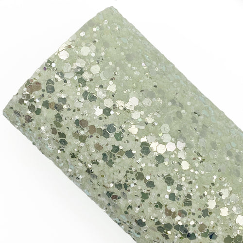 PALE PISTACHIO GLITZ - Chunky glitter