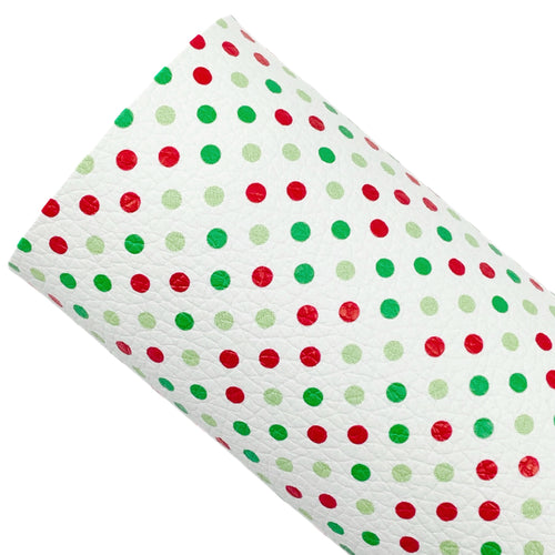 DOTTY FOR CHRISTMAS (A4 sheet) - READY TO SHIP Custom Printed Leather