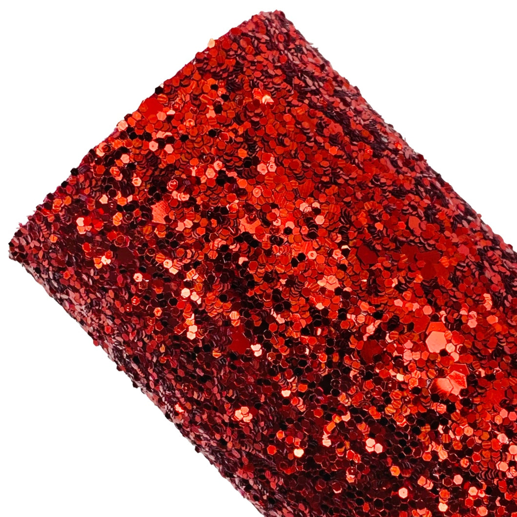 RED -  Chunky Glitter