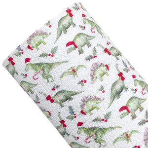 CHRISTMAS DINOS GREEN (A4 sheet) - Faux Leather Pre-order 5th ~ 18th August