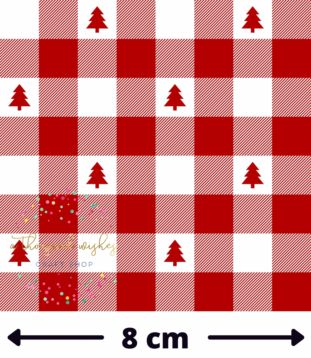 ***PRE-ORDER*** CHRISTMAS GINGHAM (DEEP RED) - Mini Scale