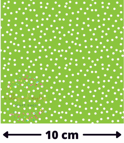 GREEN CONFETTI DOTS - Mini Scale