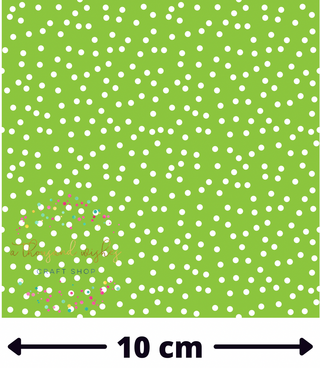 GREEN CONFETTI DOTS - Mini Scale