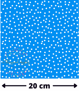 BLUE CONFETTI DOTS - Regular Scale