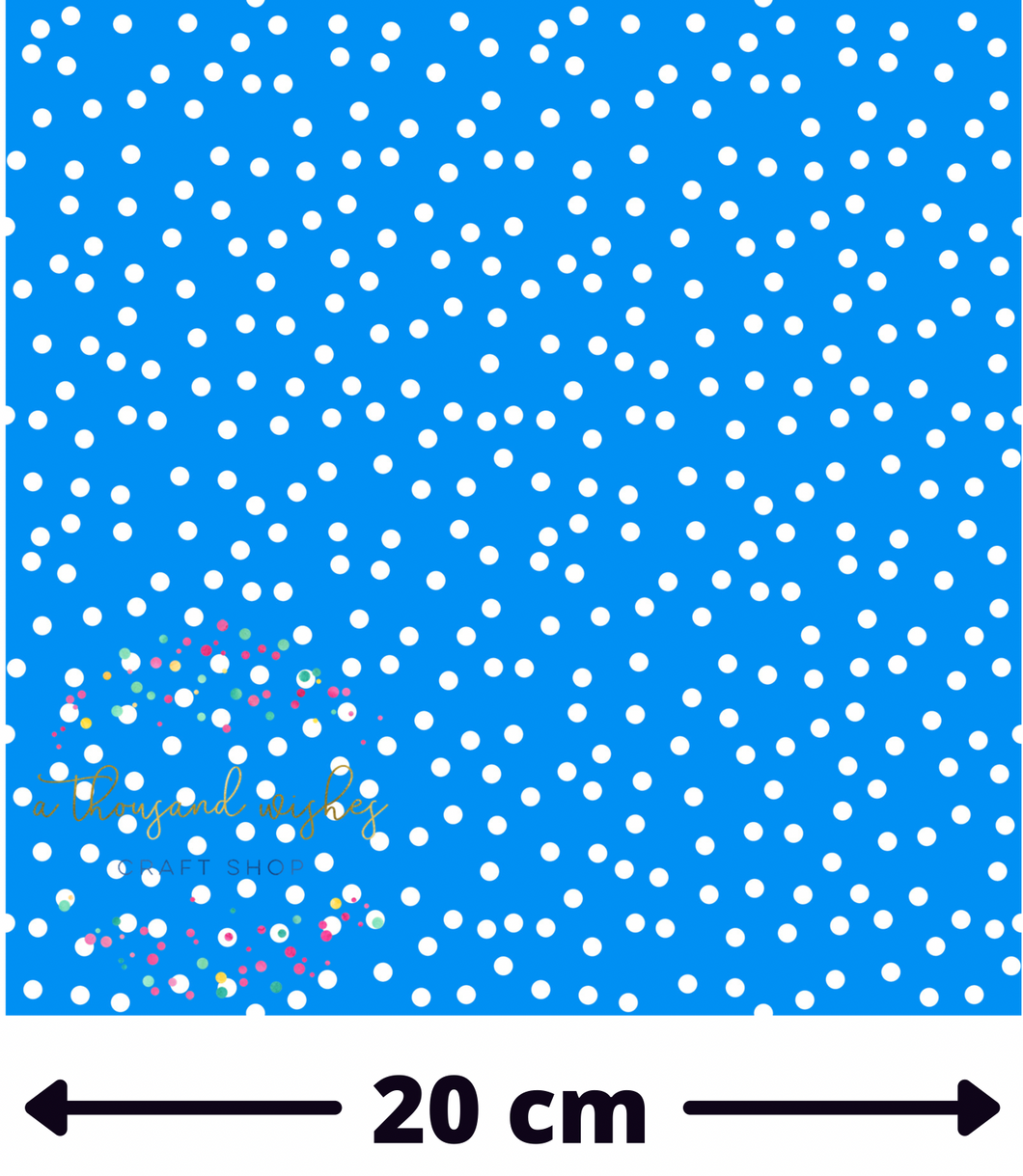 BLUE CONFETTI DOTS - Regular Scale