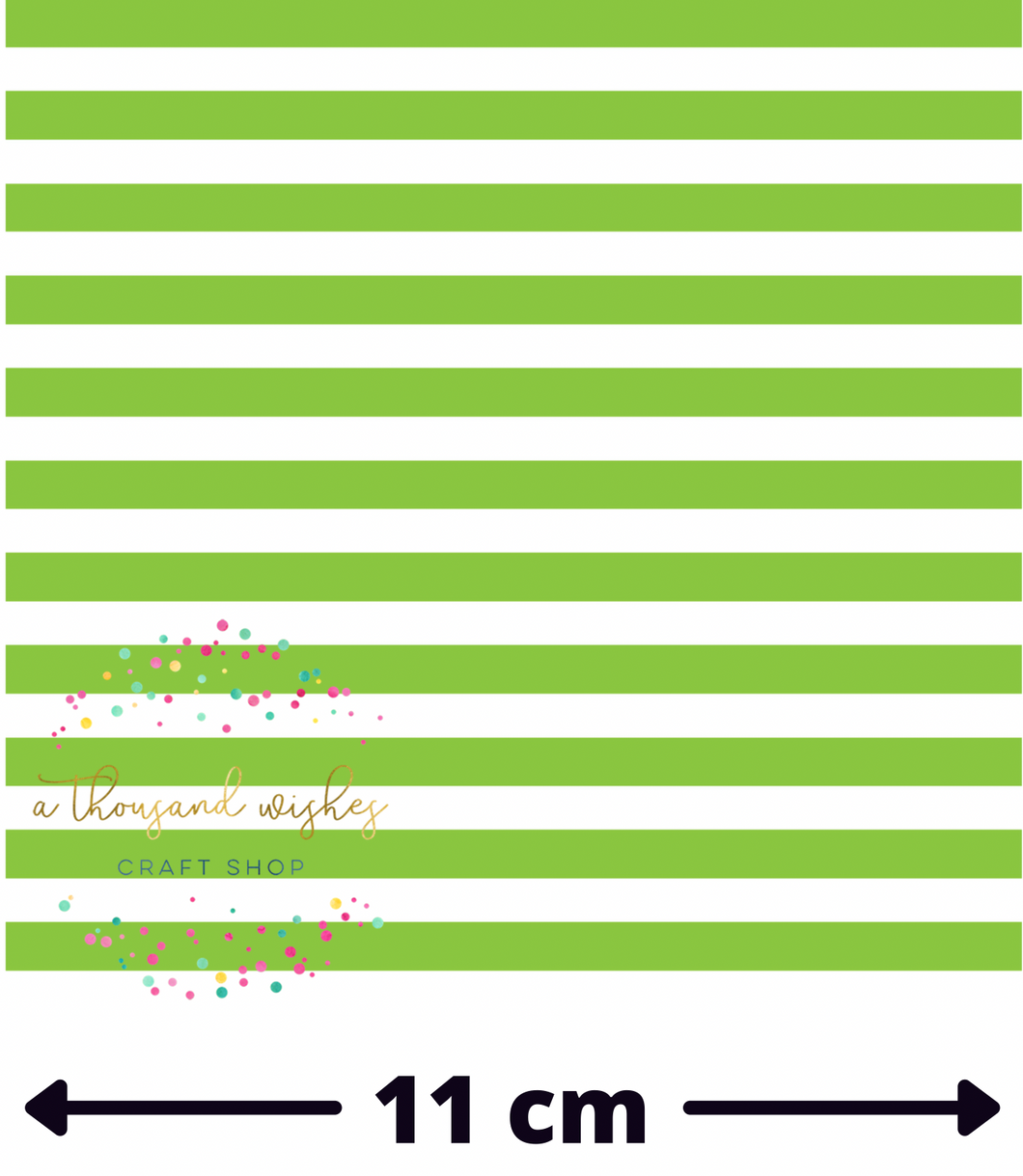 GREEN CANDY STRIPES - Mini Scale