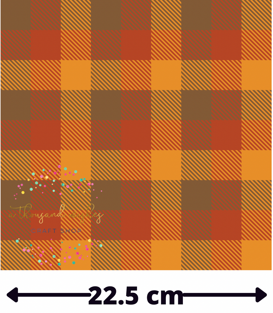 ***PRE-ORDER*** PUMPKIN PLAID - Regular Scale