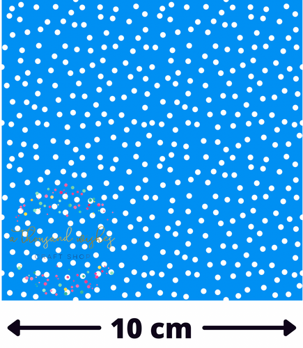 BLUE CONFETTI DOTS - Mini Scale