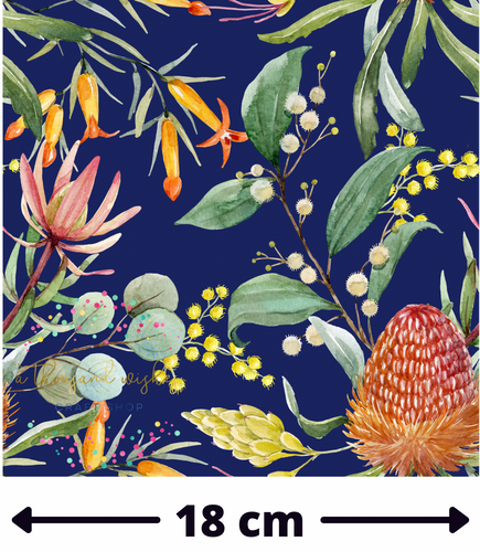 AUSTRALIAN FLORA - French Terry Fabric