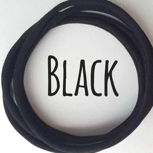 BLACK - Dainties® by Nylon Headbands
