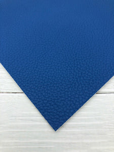 BLUE - Litchi leather