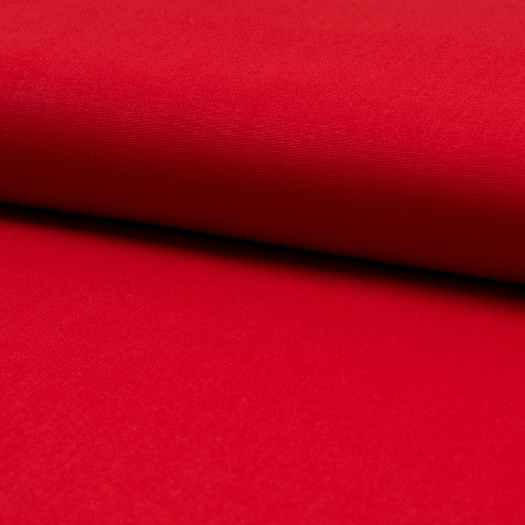 RED - Cotton Poplin Fabric