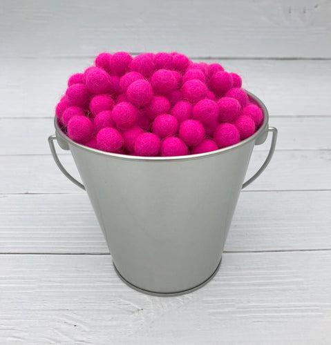 Hot Pink - 1cm Felt Balls