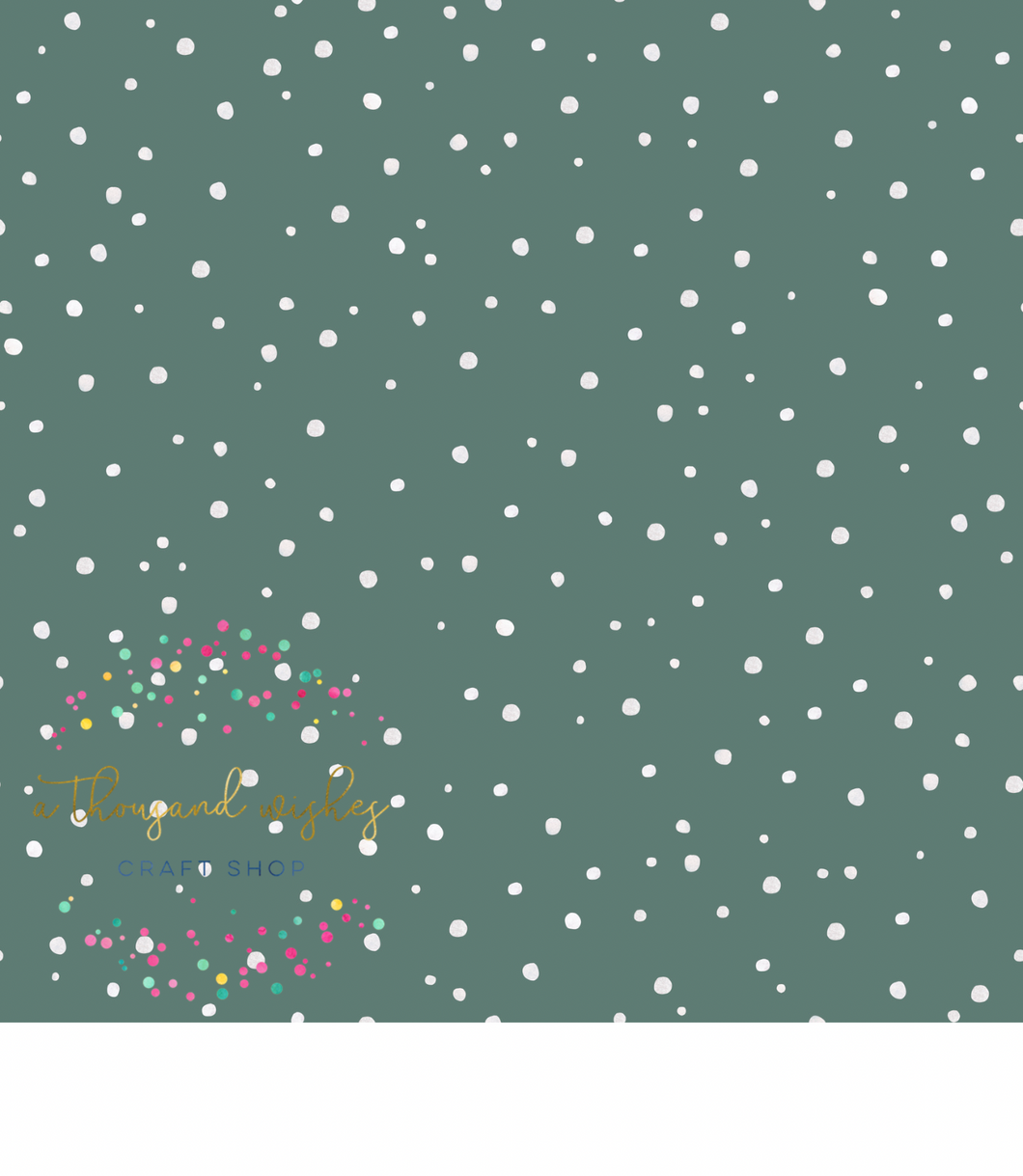 [CATE & RAINN] SPECKLED DOTS GREEN - Avaleigh Floral Collection