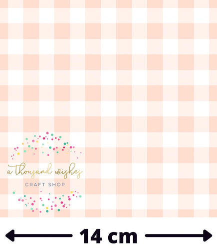 [CATE & RAINN] BLUSH PINK GINGHAM - Regular Scale