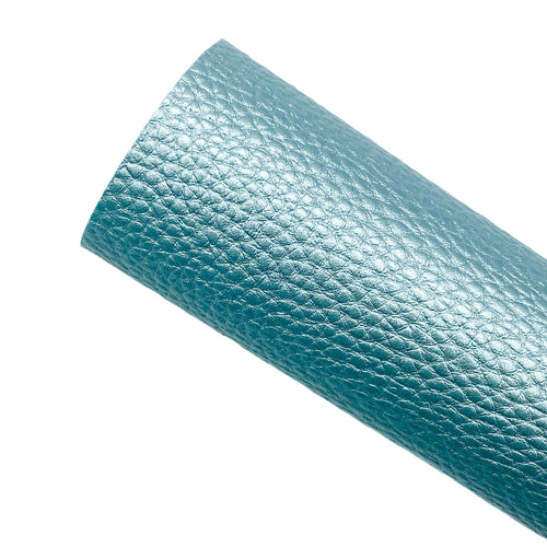 ICY BLUE - Pearlised Litchi Leather