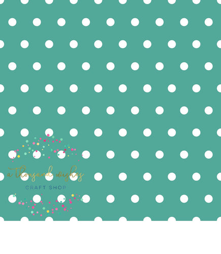 [CATE & RAINN] ST. PATTY SEAFOAM GREEN POLKA DOT - St. Patrick's Day Collection