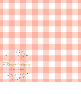 [CATE & RAINN] EASTER BUNNY PINK GINGHAM - Bunnies Collection