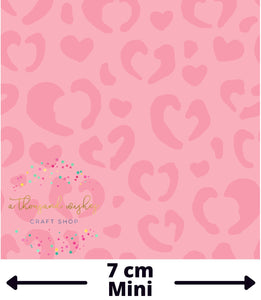 [CATE & RAINN] LEOPARD HEARTS PINK - Valentine's Collection
