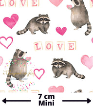 [CATE & RAINN] RACCOON LOVE PINK - Valentine's Collection