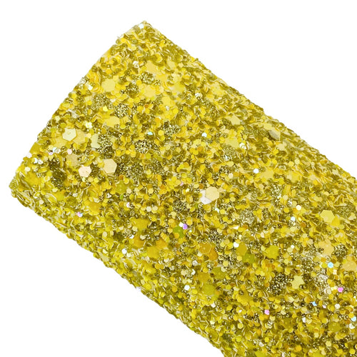 BANANA MILKSHAKE - Chunky glitter fabric