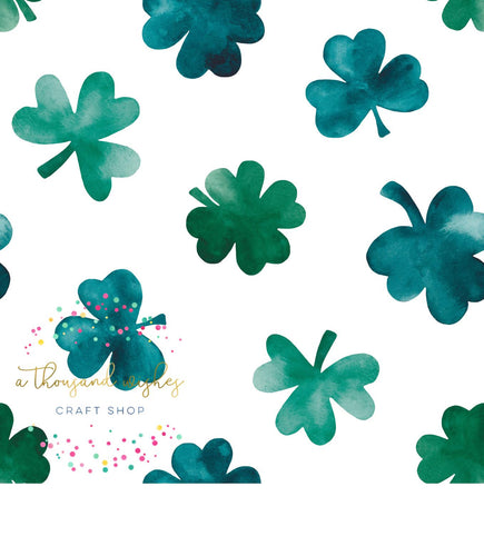 [CATE & RAINN] SHAMROCKS WHITE - St. Patrick's Day Collection