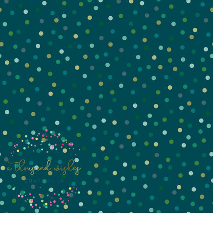 [CATE & RAINN] ST. PATTY MULTI DOTS DARK - St. Patrick's Day Collection