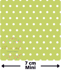 [CATE & RAINN] LUCKY LIME GREEN POLKA DOT - St. Patrick's Day Collection