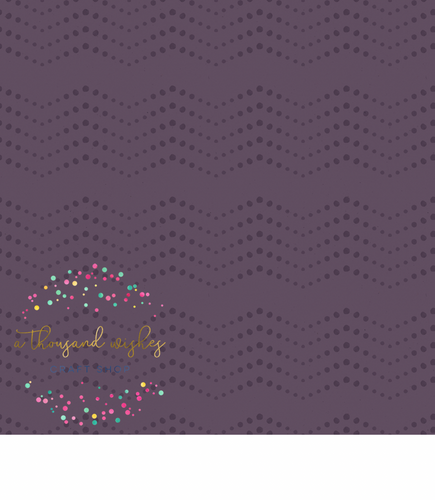 [CATE & RAINN] AUTUMN AMETHYST BOHO DOTS PURPLE - Autumn Amethyst Collection