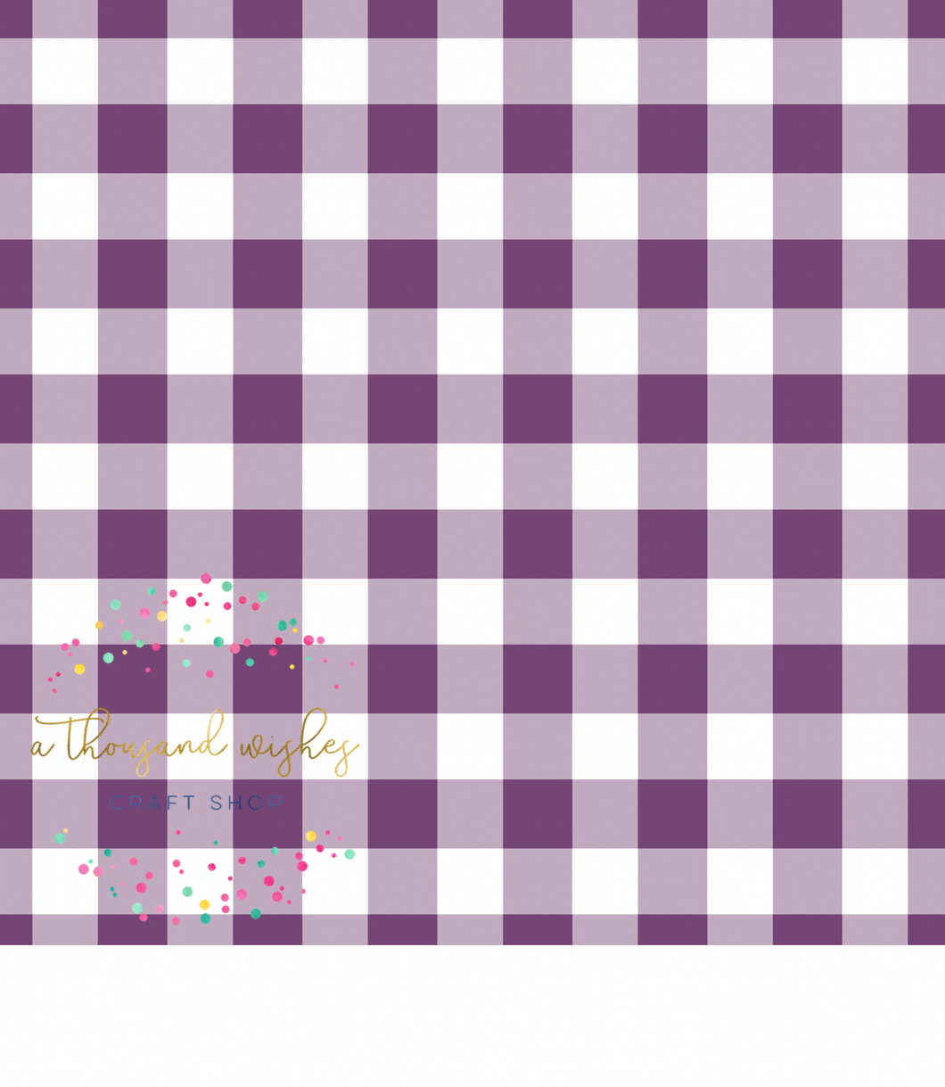 [CATE & RAINN] PURPLE GINGHAM - Summer Garden Collection