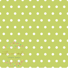 [CATE & RAINN] LUCKY LIME GREEN POLKA DOT - St. Patrick's Day Collection
