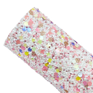 SPRING FLING - Chunky glitter fabric