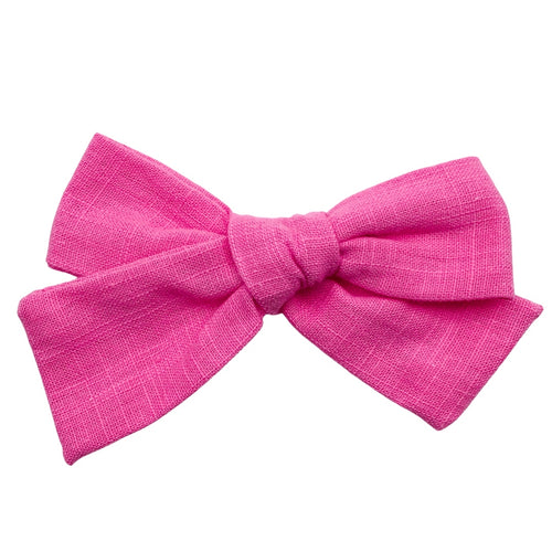 PINK - Pre-tied Fabric Bow