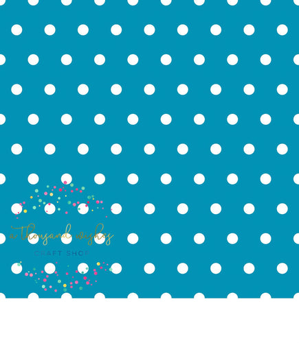 [CATE & RAINN] LUCKY BLUE POLKA DOT - St. Patrick's Day Collection