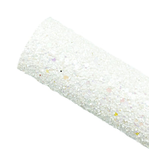 WHITE SPARKLE- Chunky Glitter