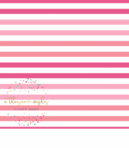 [CATE & RAINN] HYDRANGEA PINK STRIPES - Summer Garden Collection