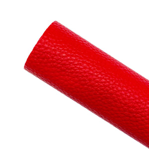 SCARLET RED - Litchi Leather
