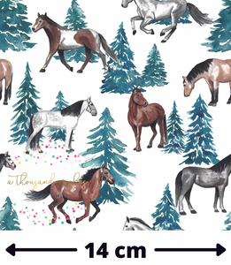 [CATE & RAINN] CHRISTMAS HORSES WITH TREES - Regular Scale