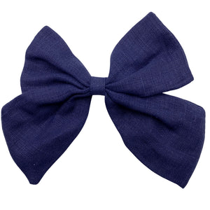 NAVY LINEN - Wholesale Fabric Bow