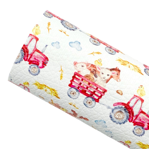 TRACTOR RIDE - Custom Printed Leather