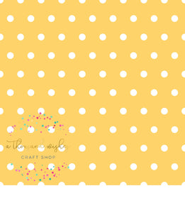 [CATE & RAINN] LUCKY YELLOW POLKA DOT - St. Patrick's Day Collection