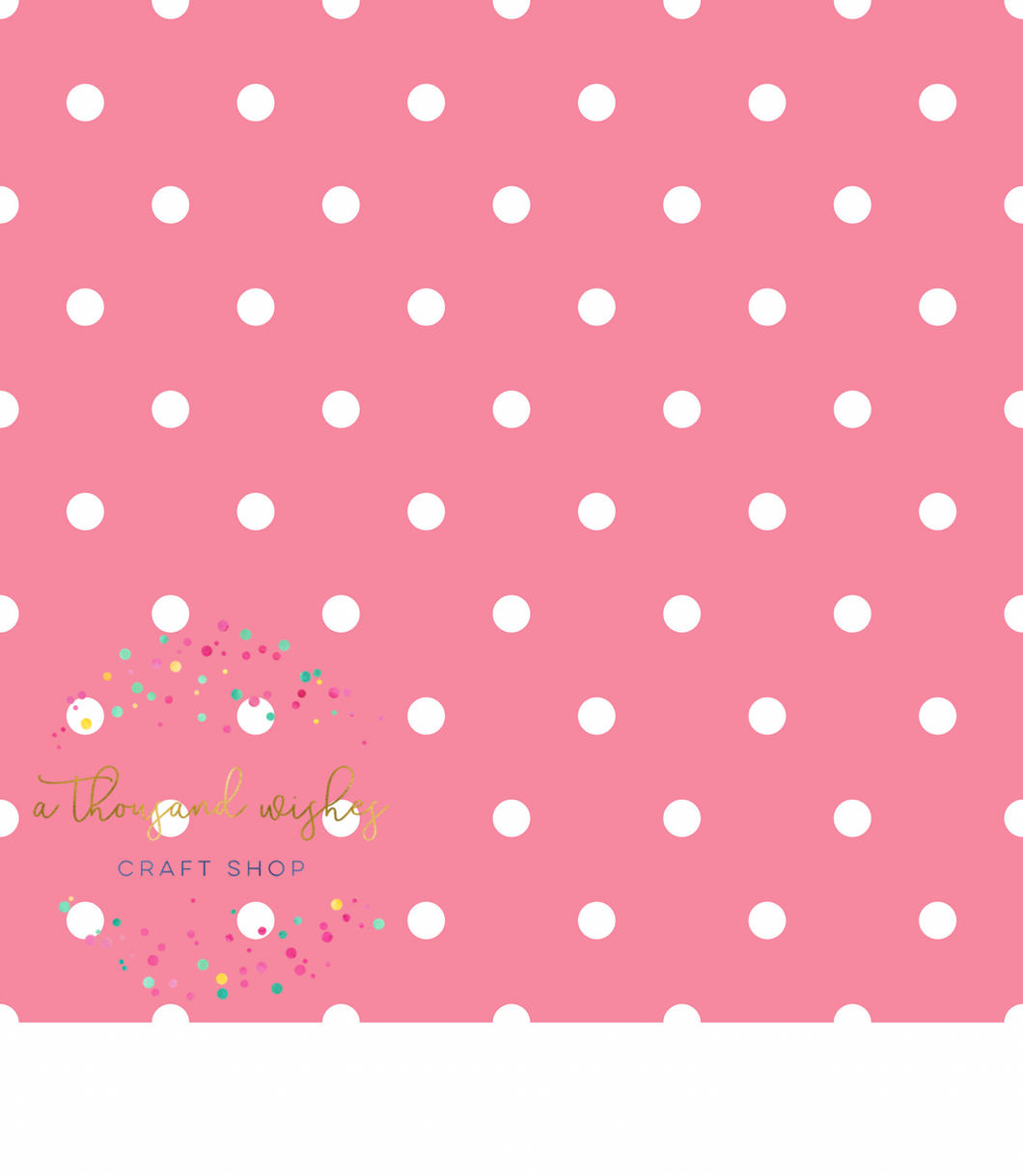 [CATE & RAINN] PINK POLKA DOT - Avaleigh Bright Floral Collection