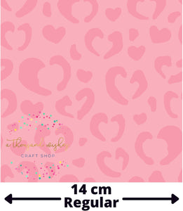 [CATE & RAINN] LEOPARD HEARTS PINK - Valentine's Collection