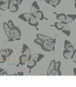 [CATE & RAINN] CLAIRE BUTTERFLY BLUE GREY - Claire Collection