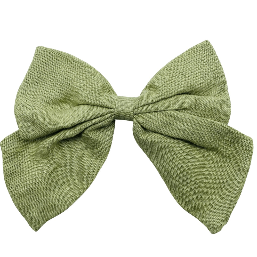 OLIVE LINEN - Wholesale Fabric Bow