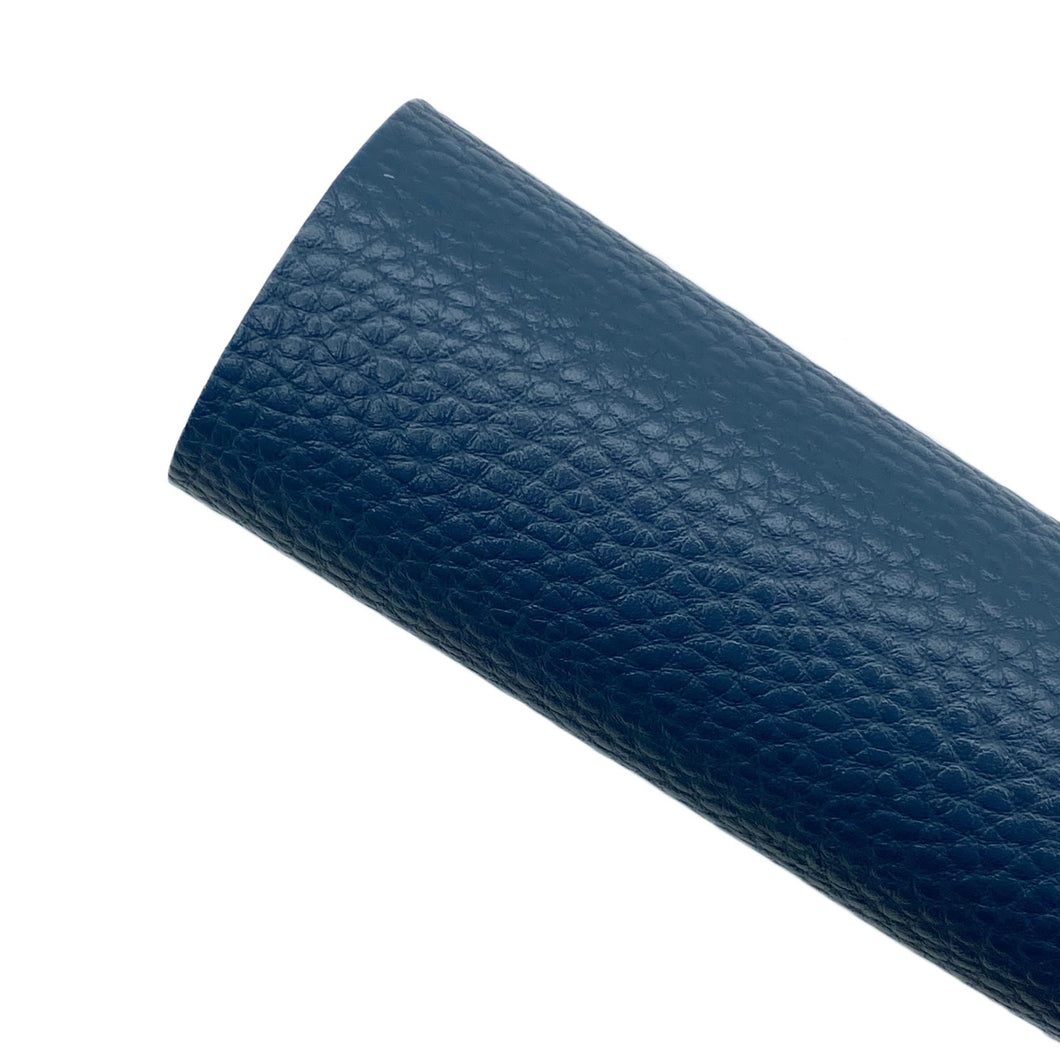 PRUSSIAN BLUE - Litchi Leather
